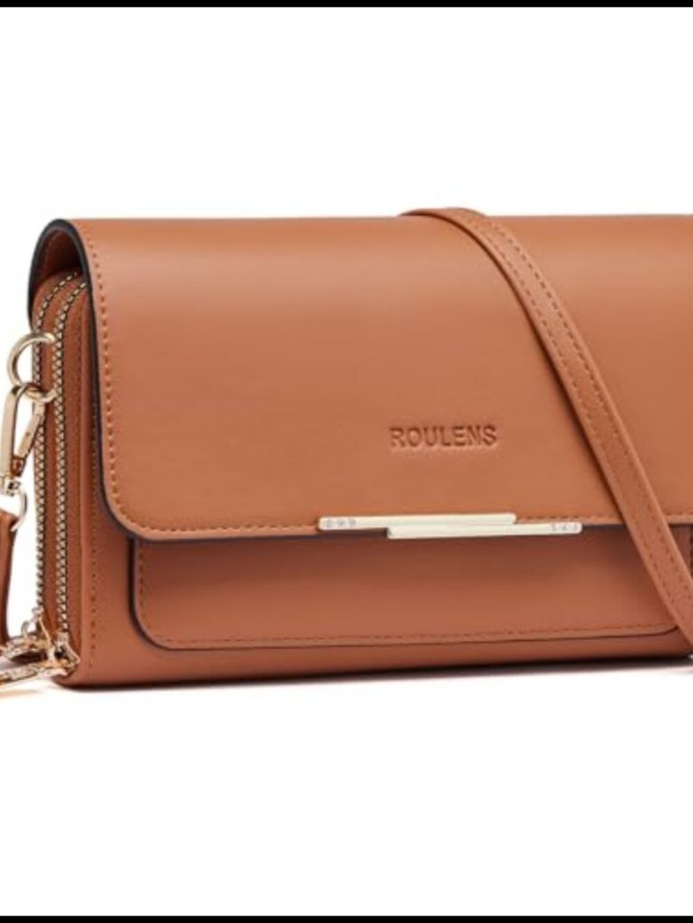 Small PU Leather Crossbody Bag Cell Phone Purse with Credit Card Slots